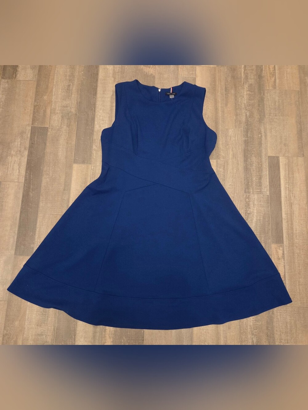 Tommy Hilfiger Blue Knee-Length Fit and Flare Dress Women's Size 16
